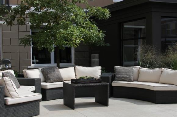 Plenty of outdoor lounge seating