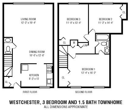 3Bedroom   1.5Bathroom Townhome