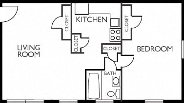 one bedroom one bathroom. Floor plans vary in size and layout. please contact agent for details
