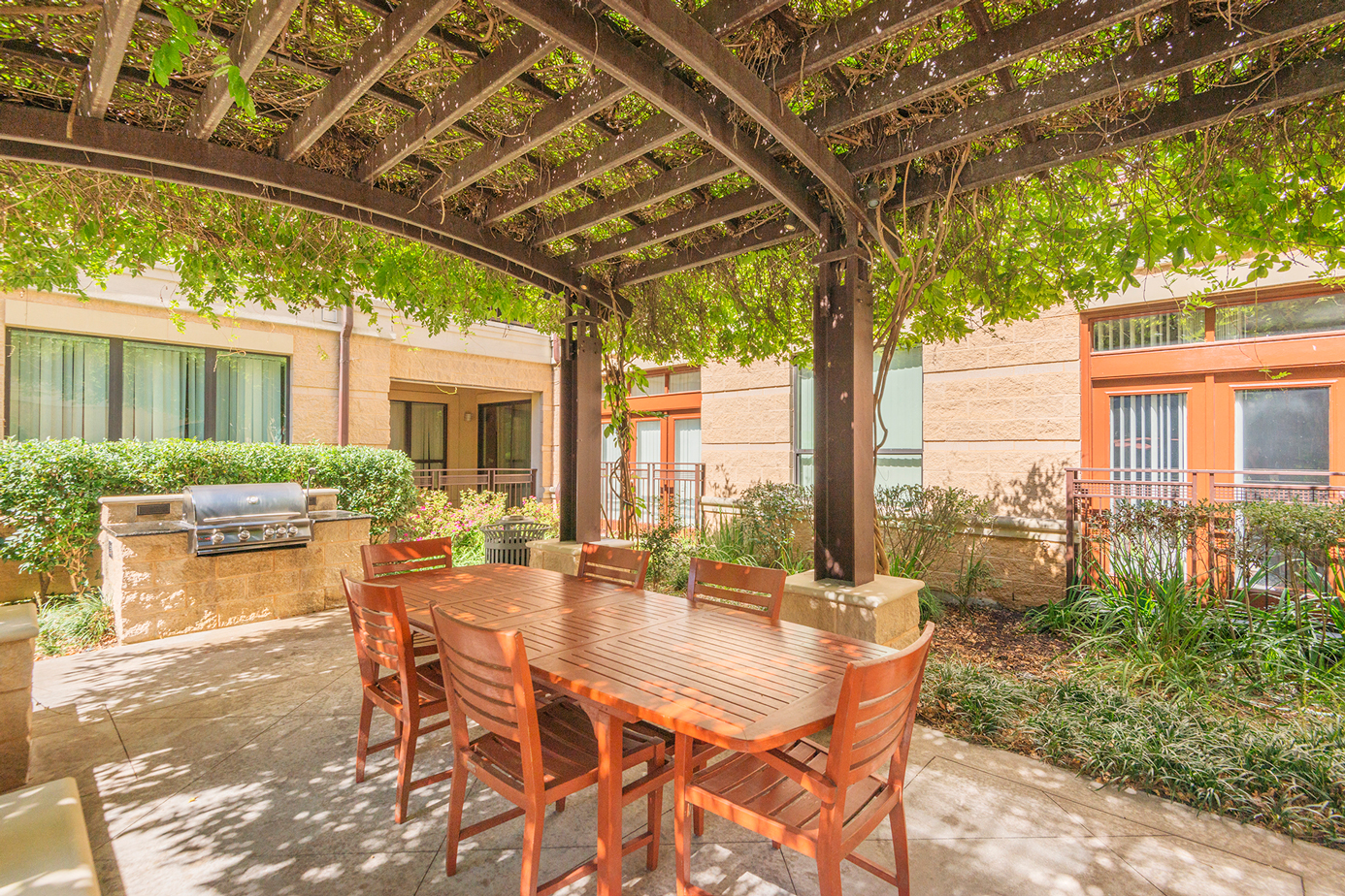 BBQ grills with dining area