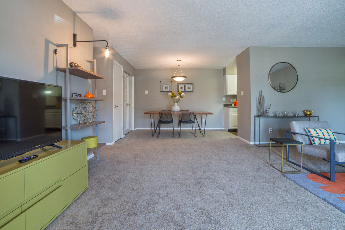 Living Room and Dining Room