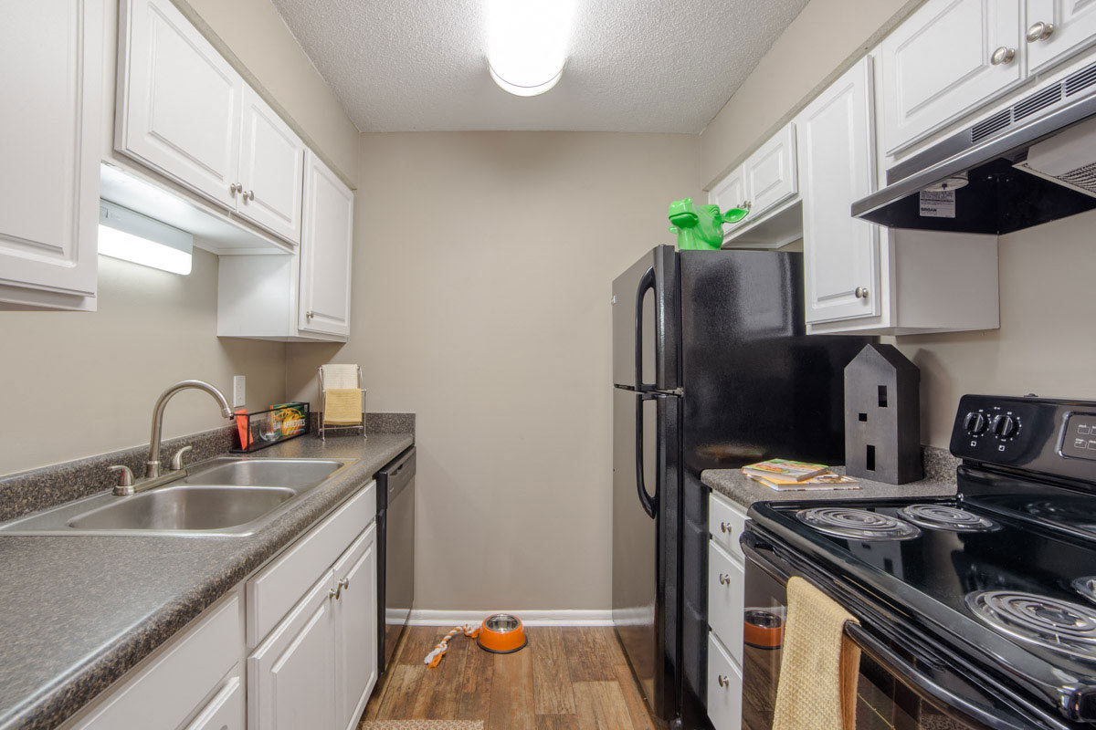 Kitchen with Black Appliances