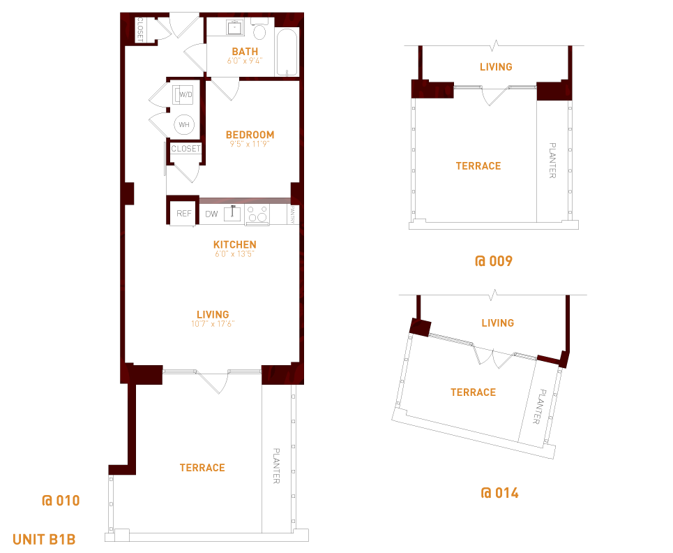 View Brookland Press's Foundry 925-A010 Apartment Floor Plan in DC