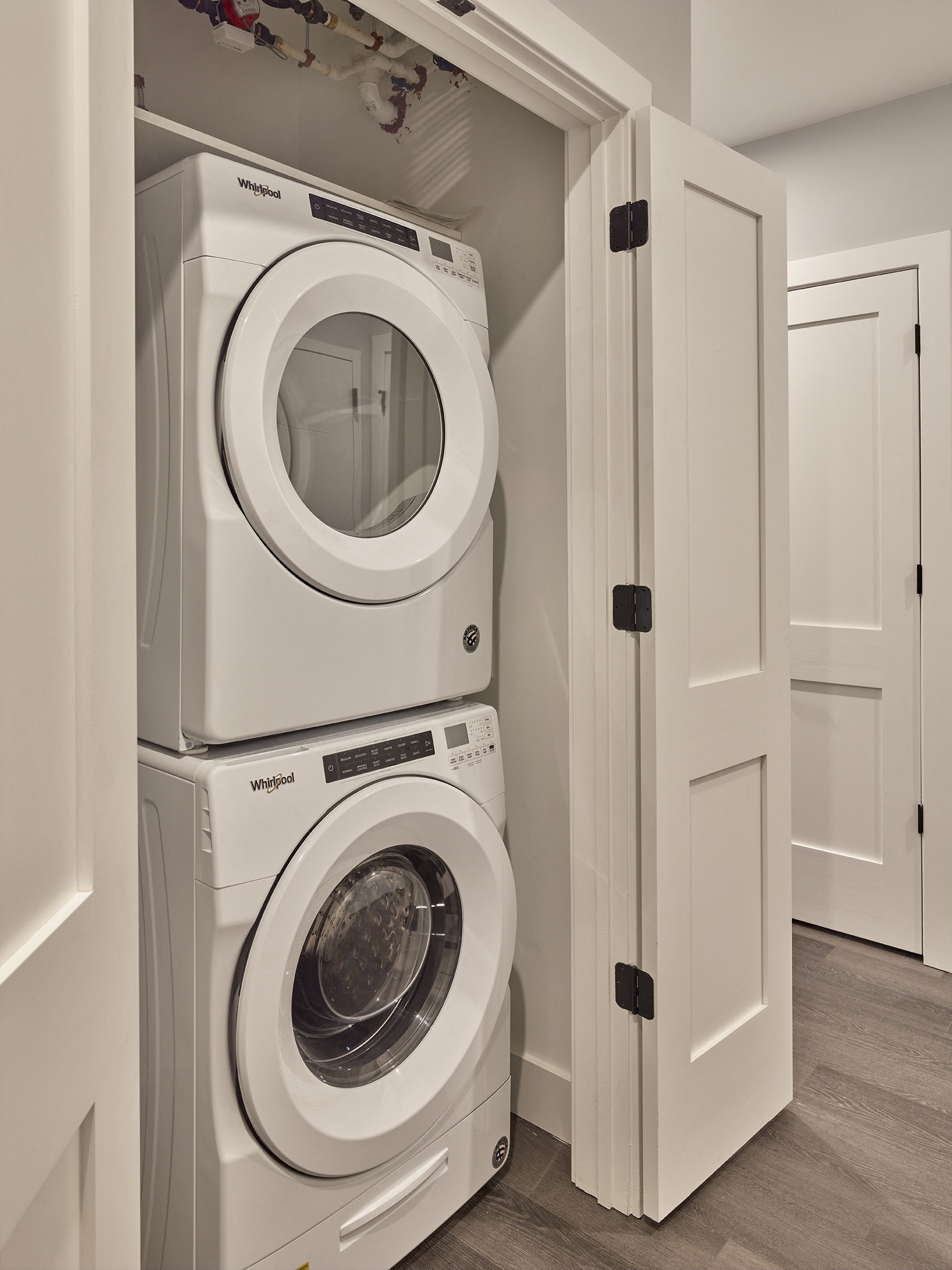full size washer dryer in home