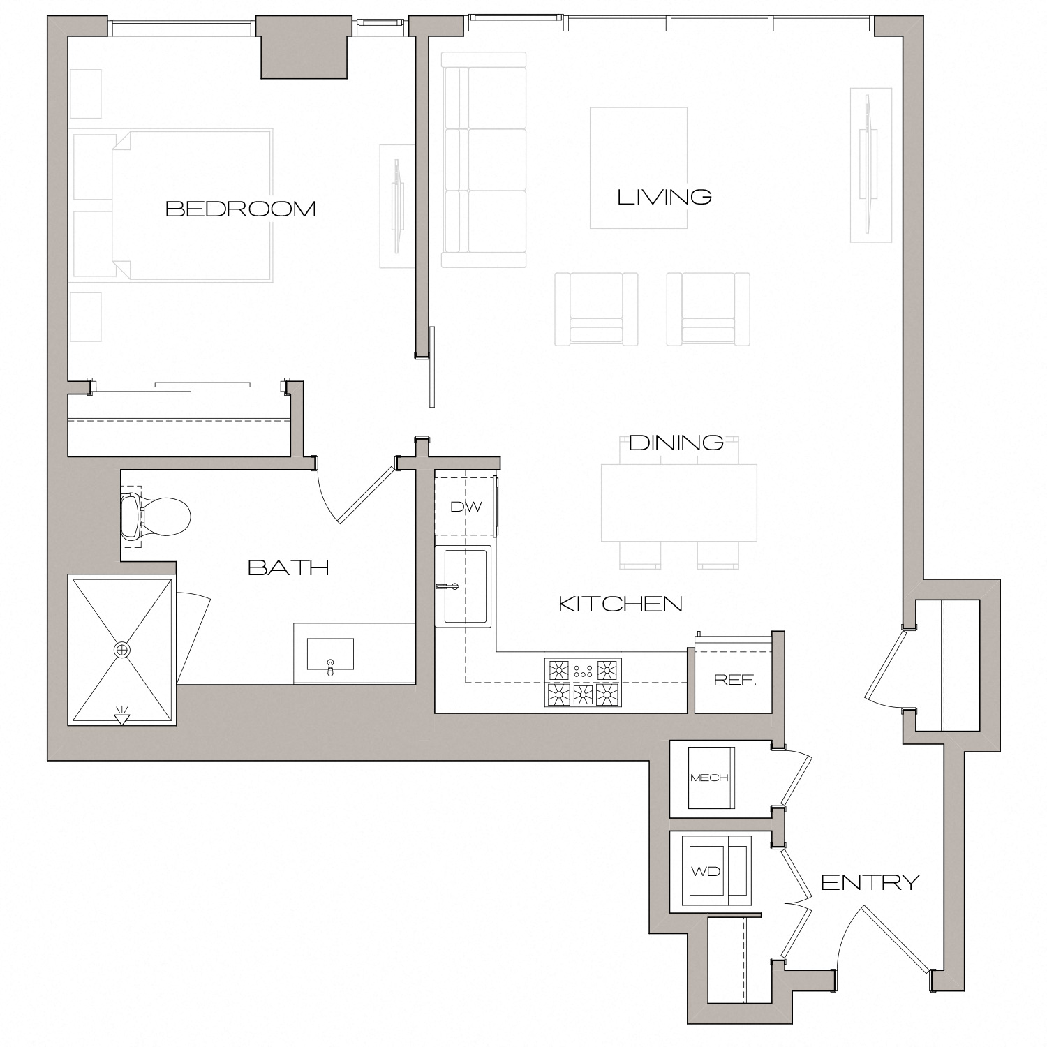 Floor plan layout diagram