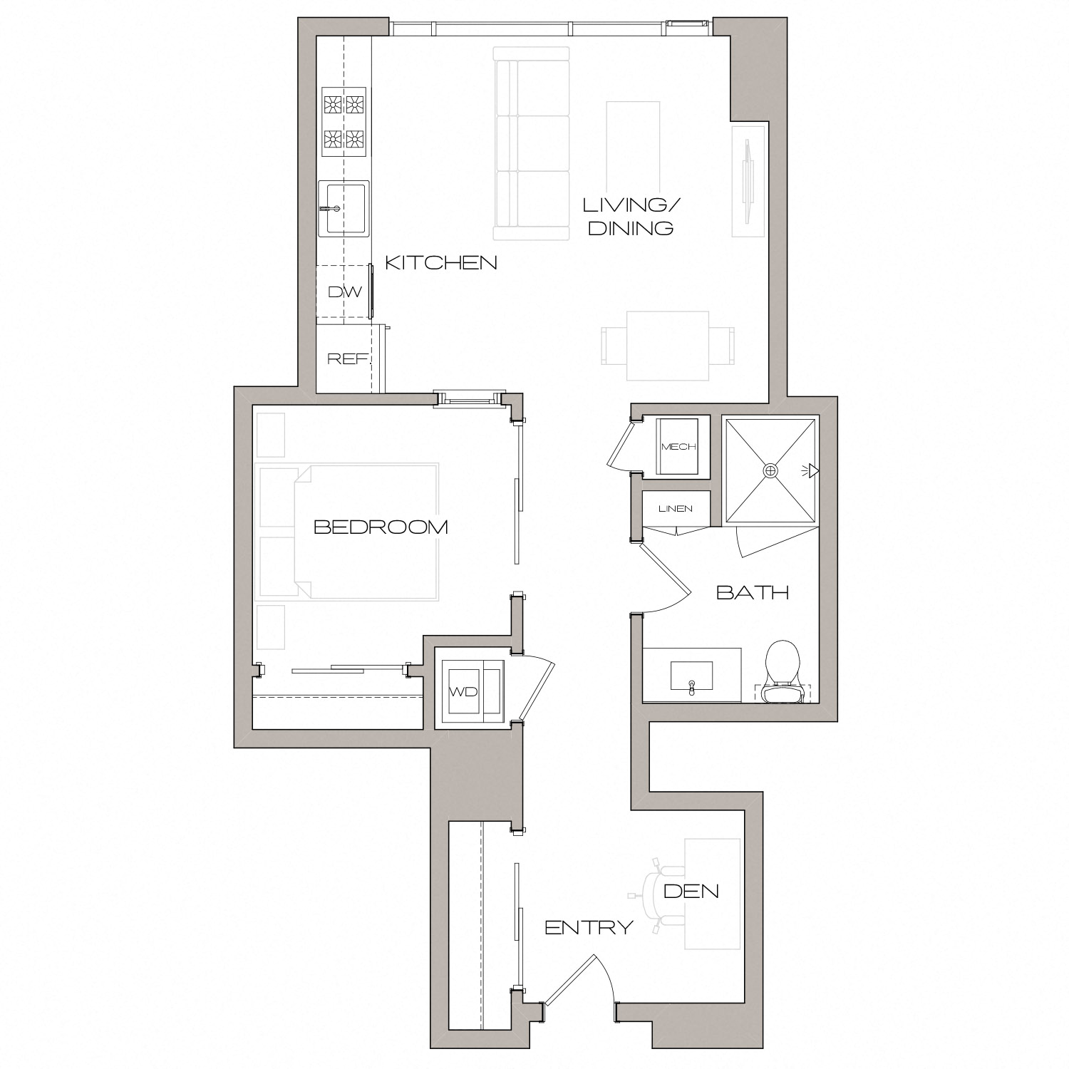 Floor plan layout diagram