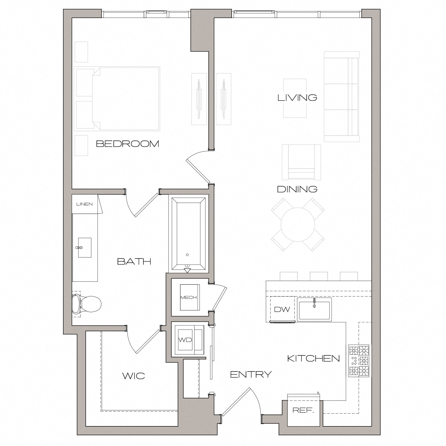 Floor plan layout diagram