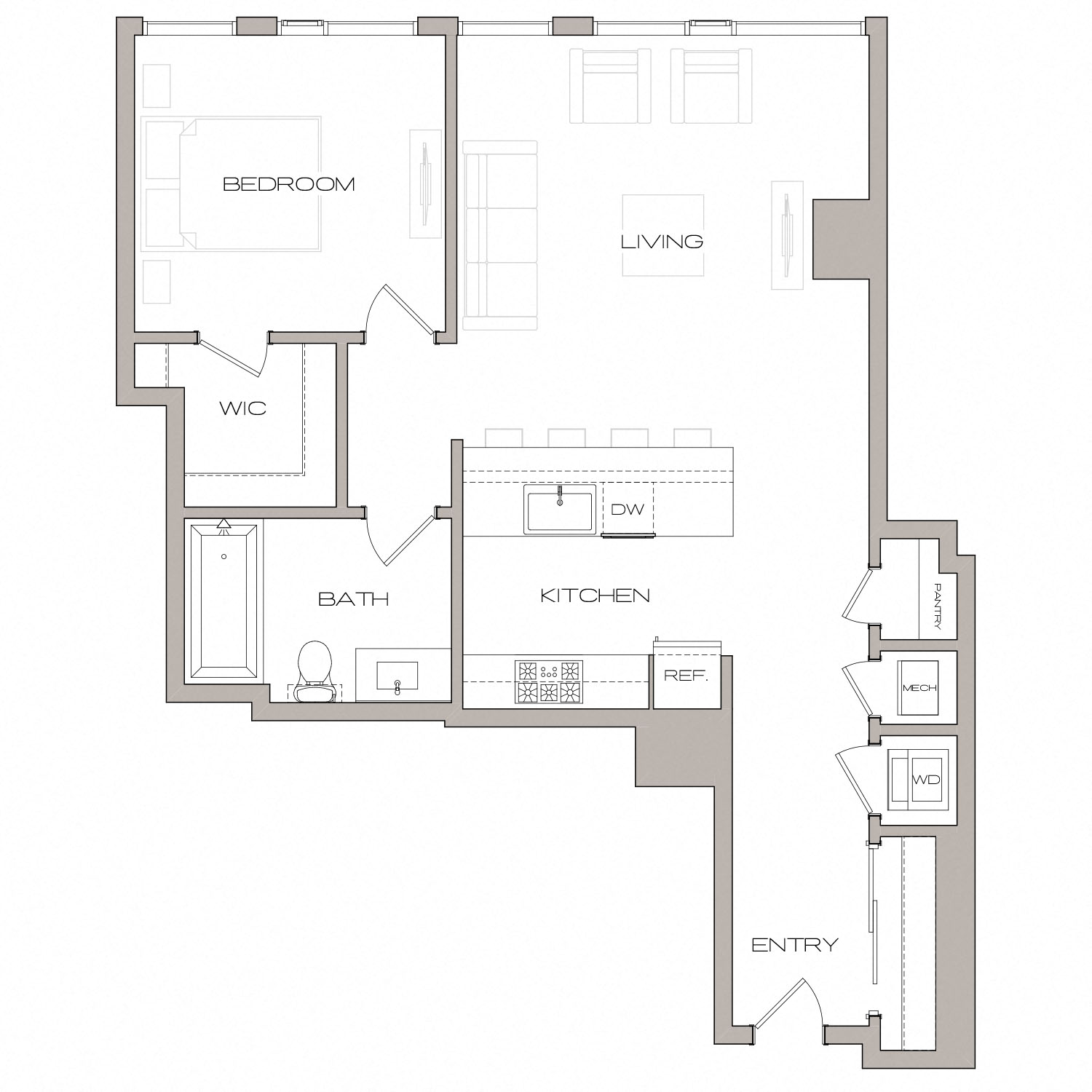 Floor plan layout diagram