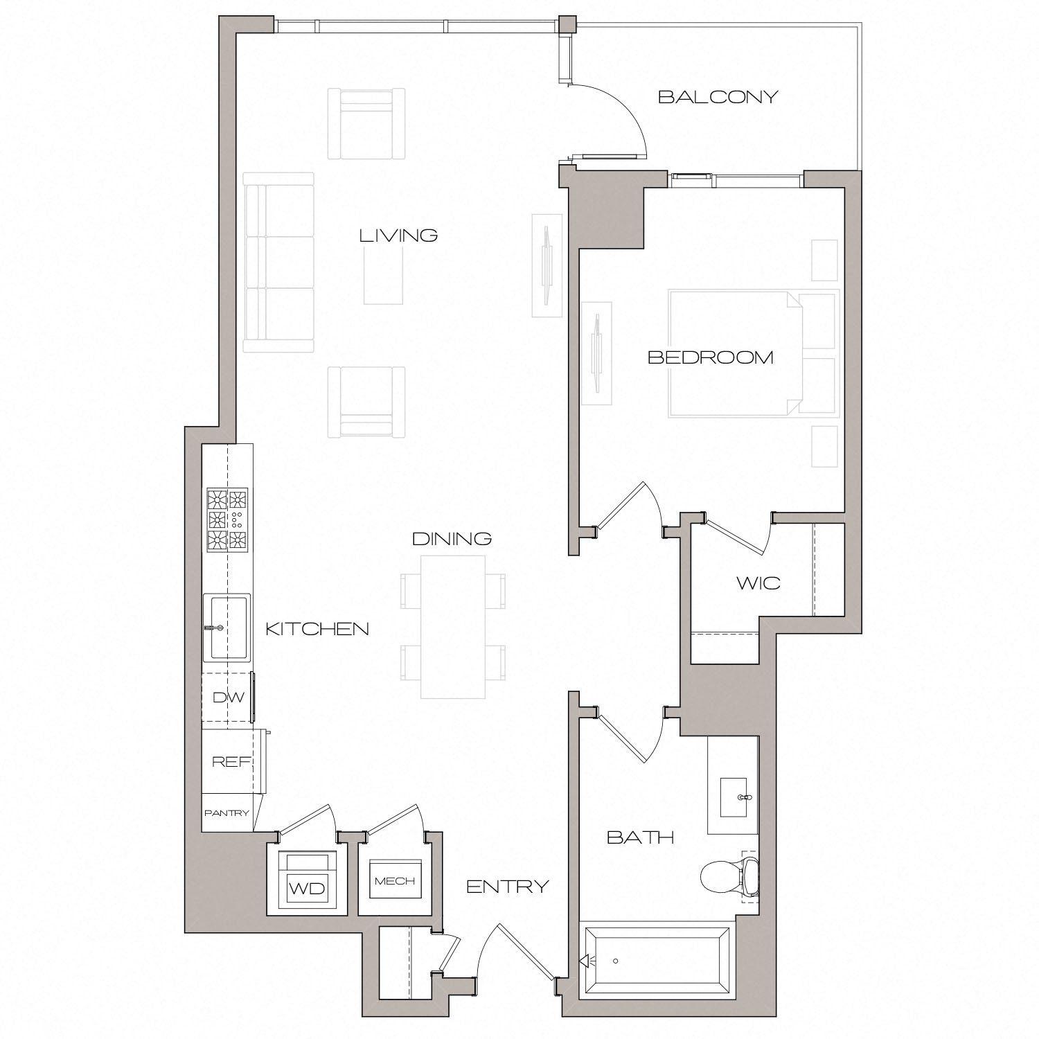 Floor plan layout diagram