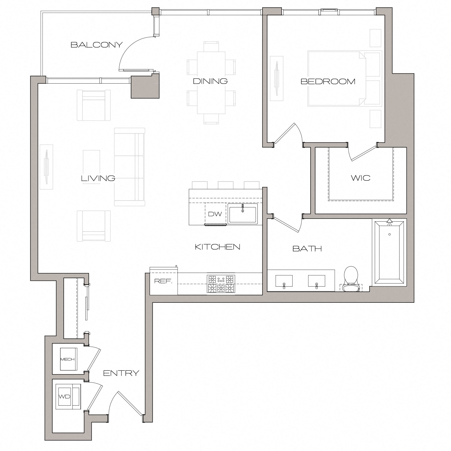 Floor plan layout diagram