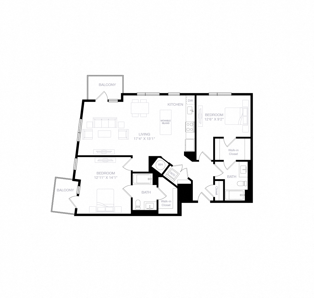 Floor plan layout diagram