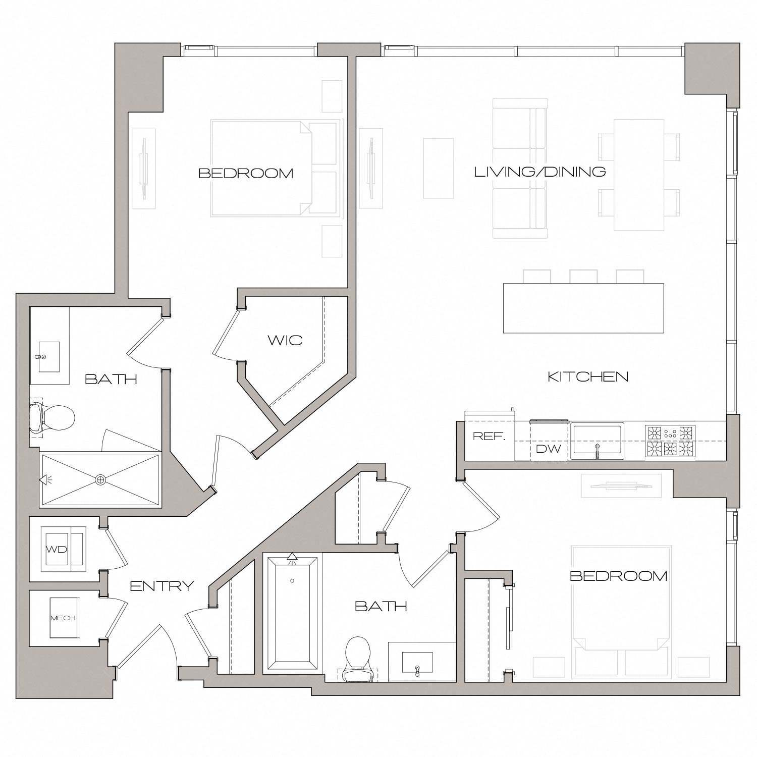 Floor plan layout diagram