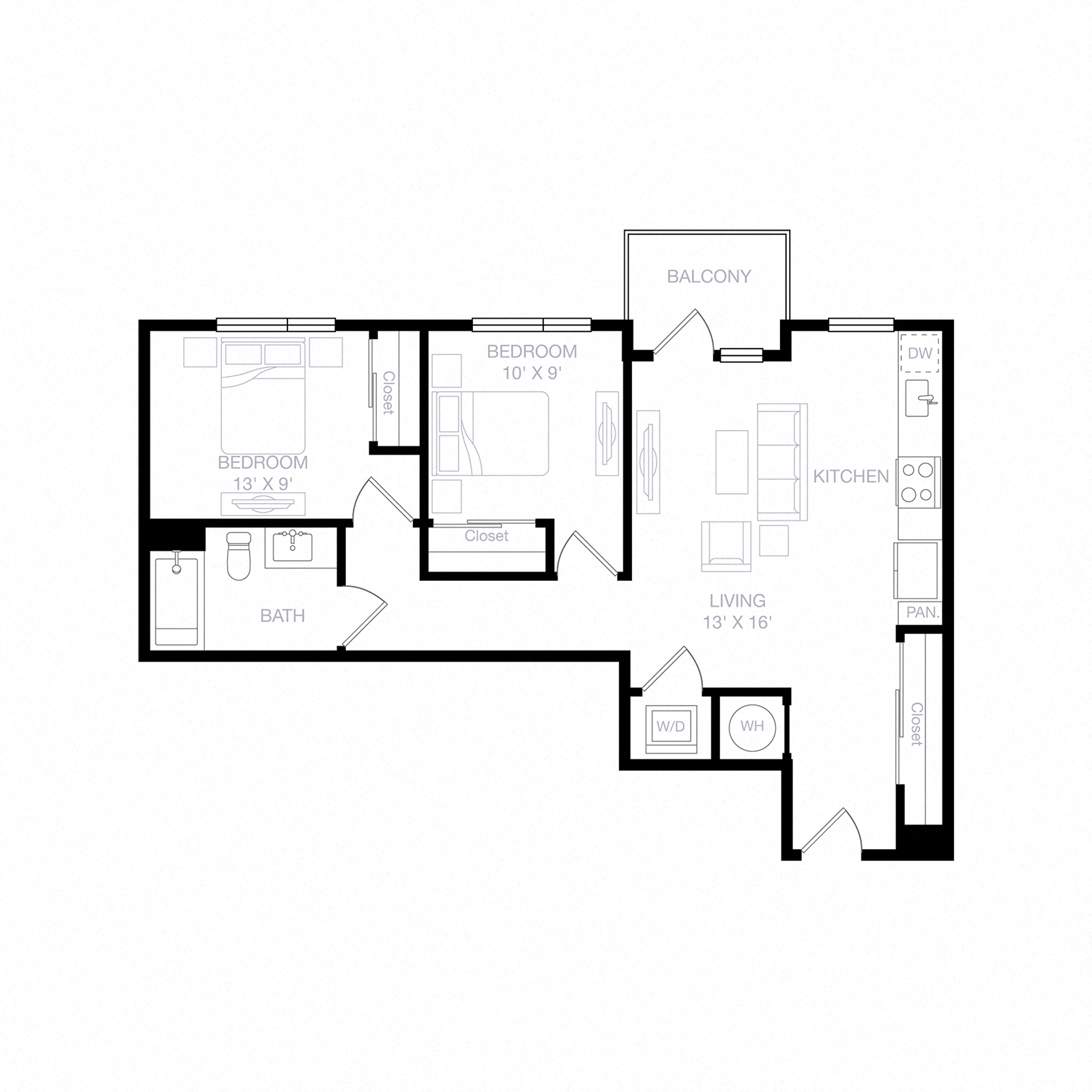 Floor plan layout diagram