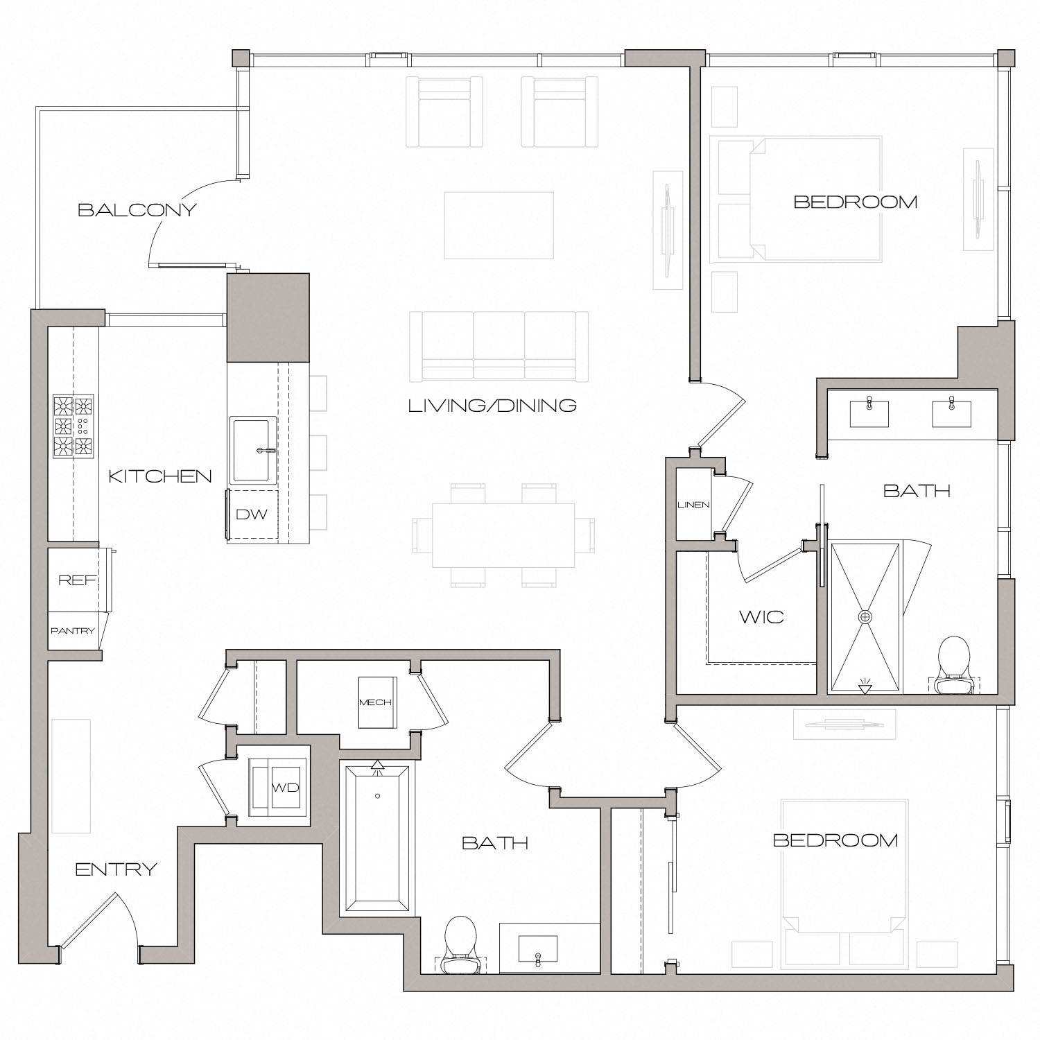 Floor plan layout diagram