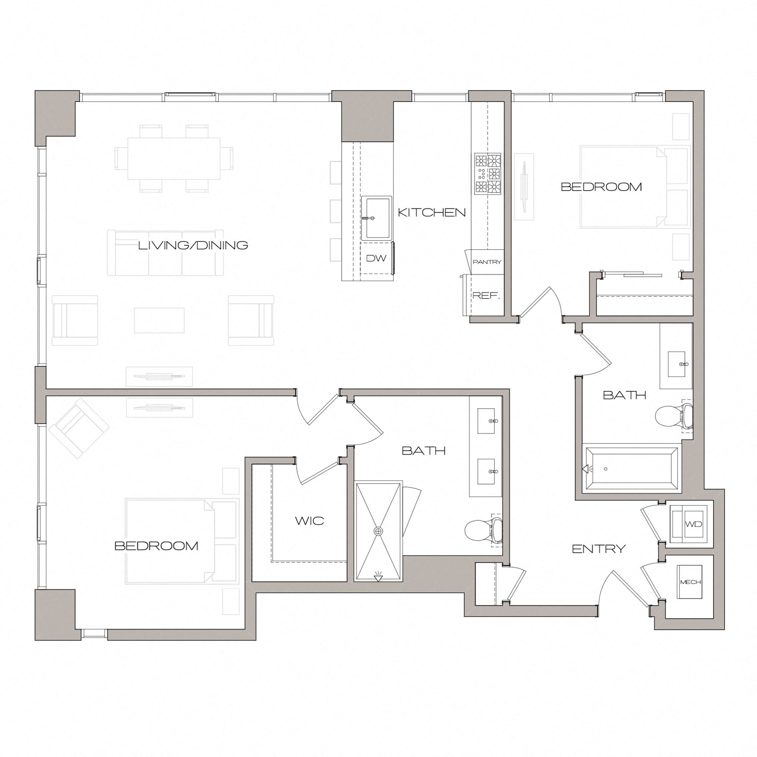 Floor plan layout diagram