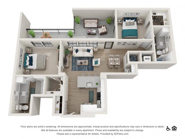 Floor plan layout diagram for B3