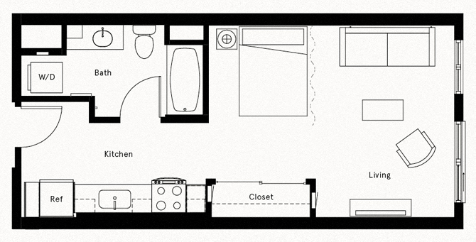 Trademark DTLA Studio A Floorplan Trademark DTLA Studio A Floorplan