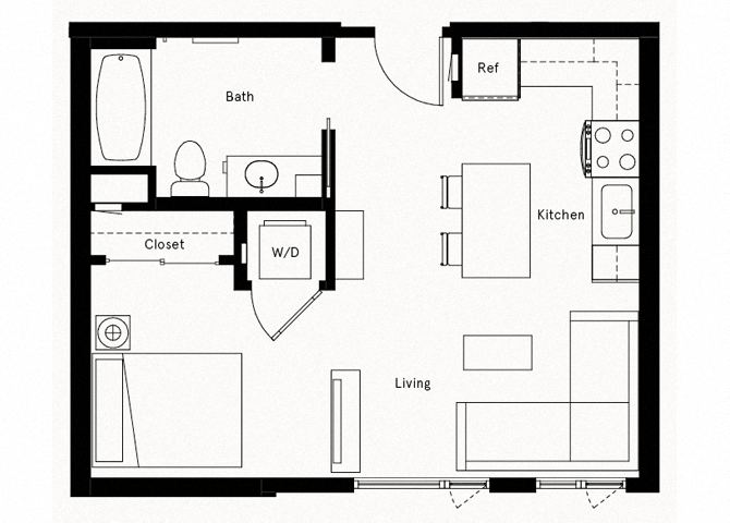 Trademark DTLA Studio B Floorplan Trademark DTLA Studio B Floorplan