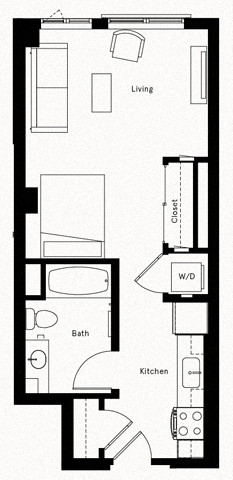 Trademark DTLA Studio D Floorplan Trademark DTLA Studio D Floorplan