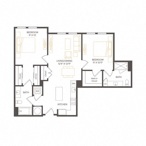 Floor plan layout diagram for B9