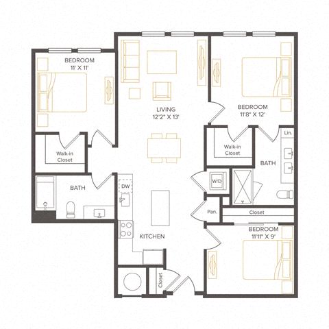 Floor plan layout diagram for C4