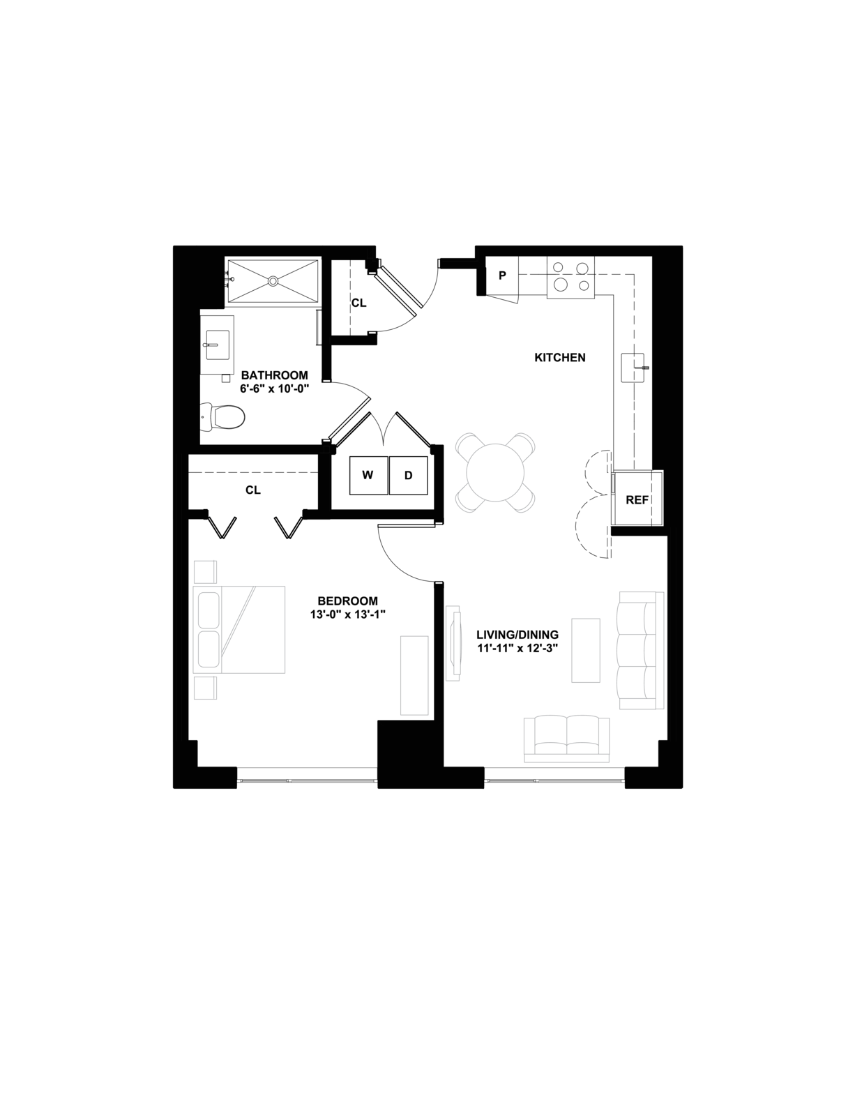 Floor plan layout diagram