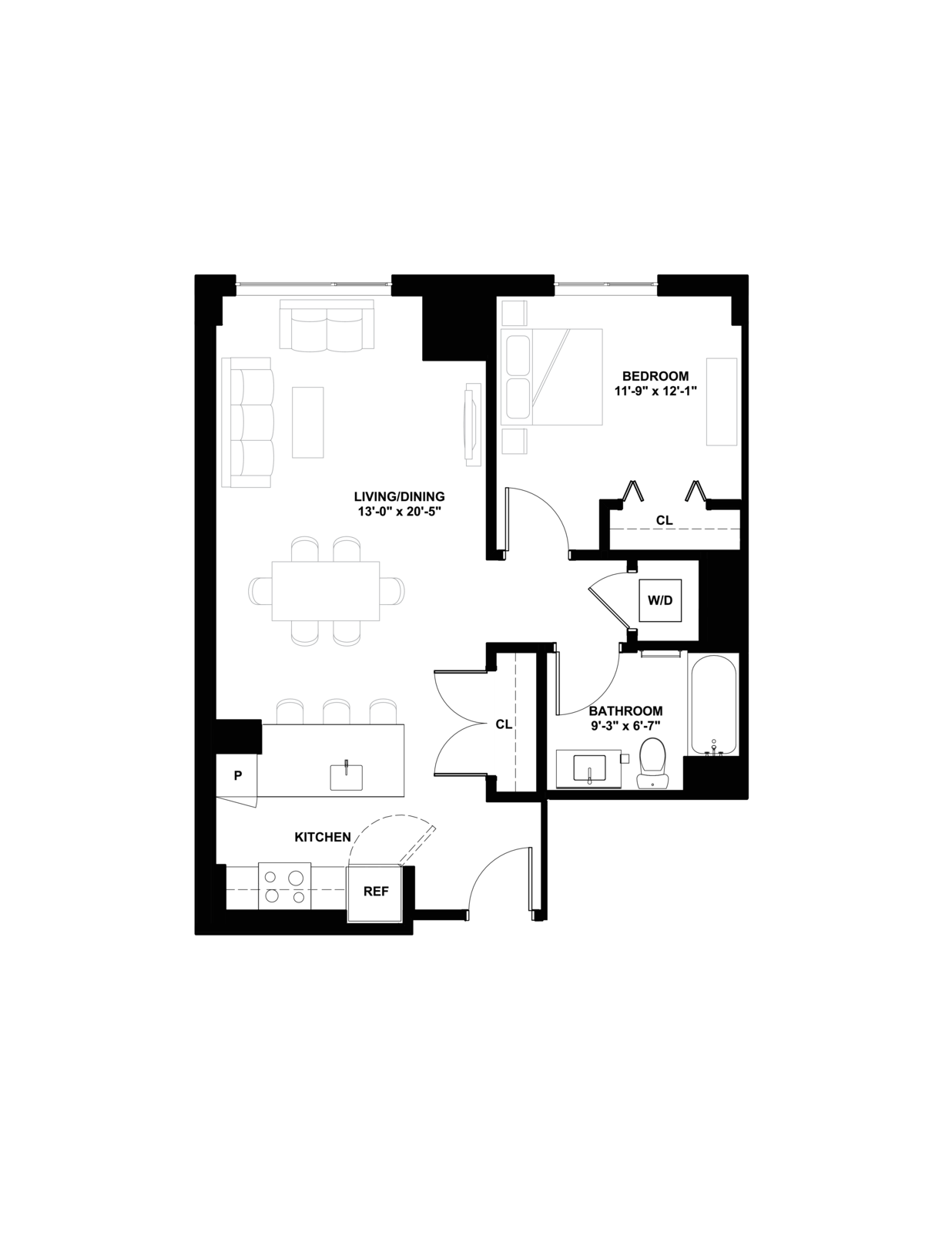 Floor plan layout diagram