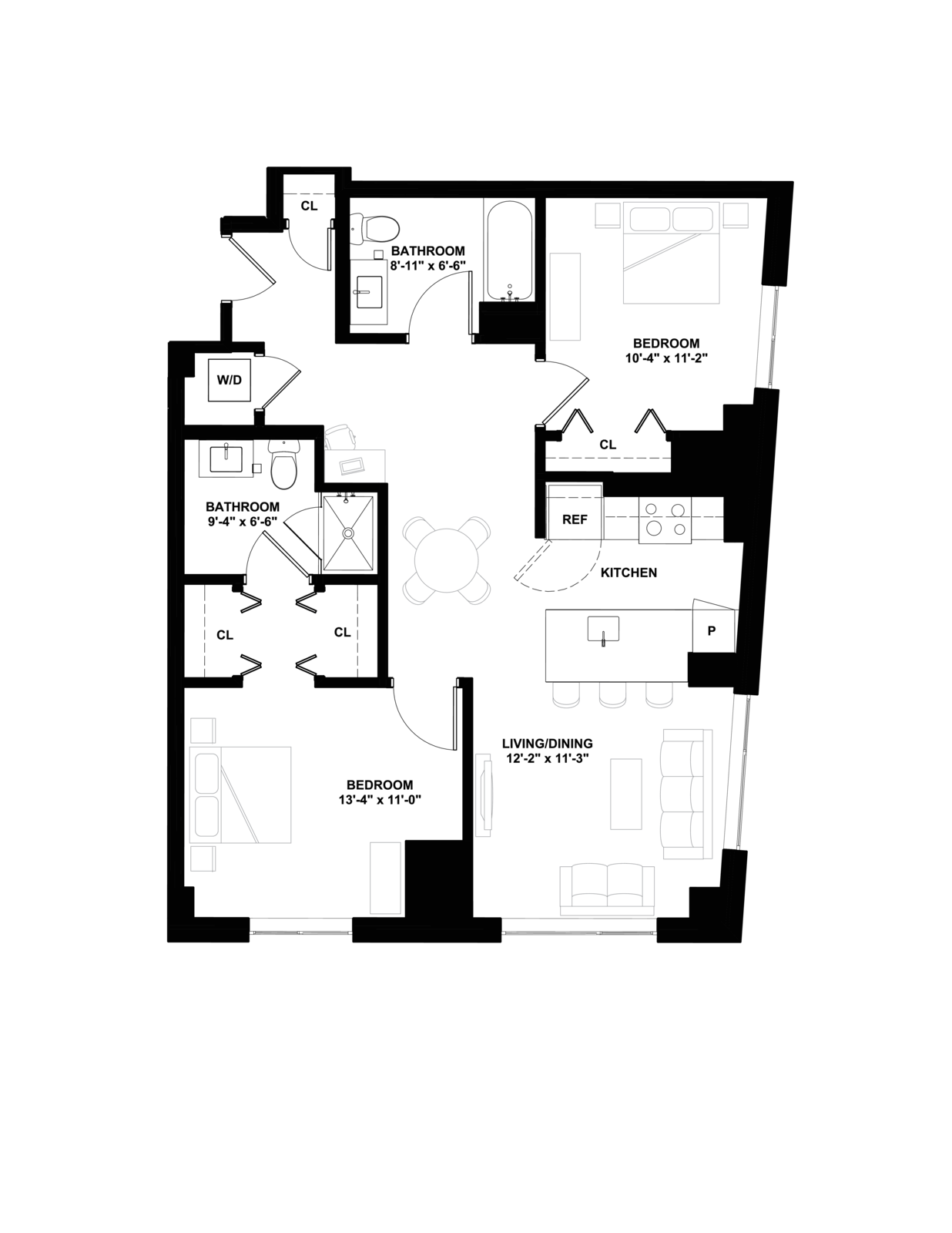 Floor plan layout diagram