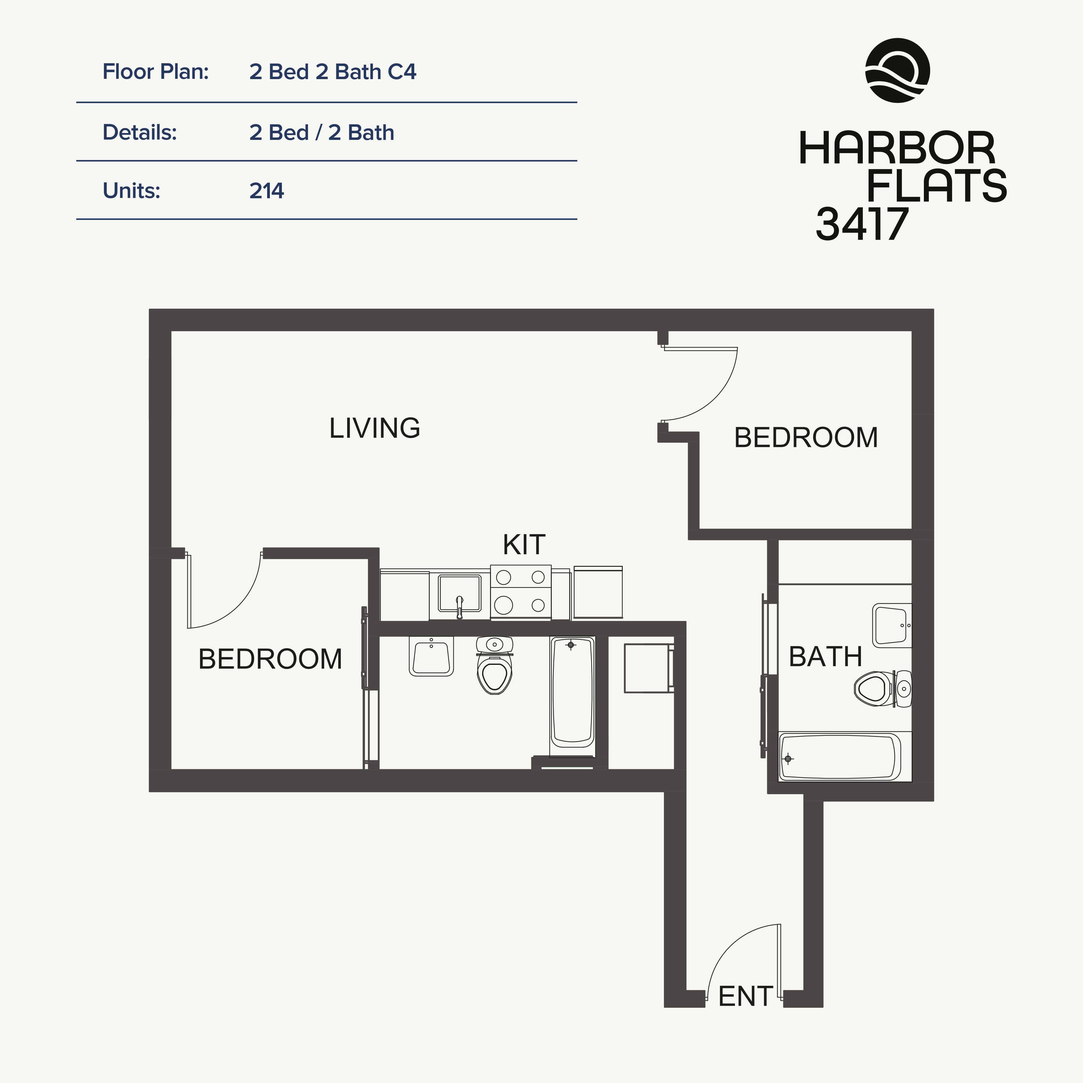 2 Bed 2 Bath C4