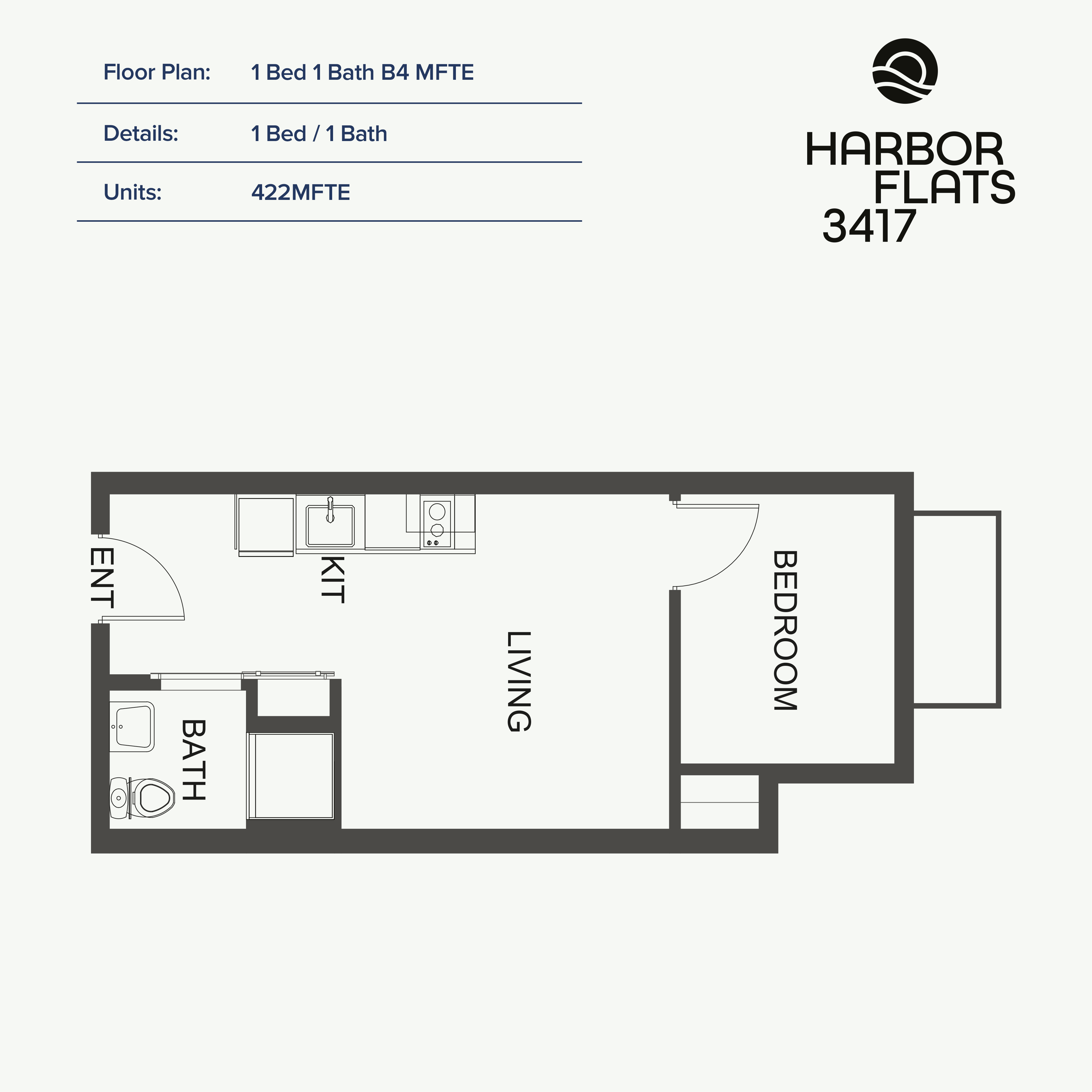 1 Bed 1 Bath MFTE