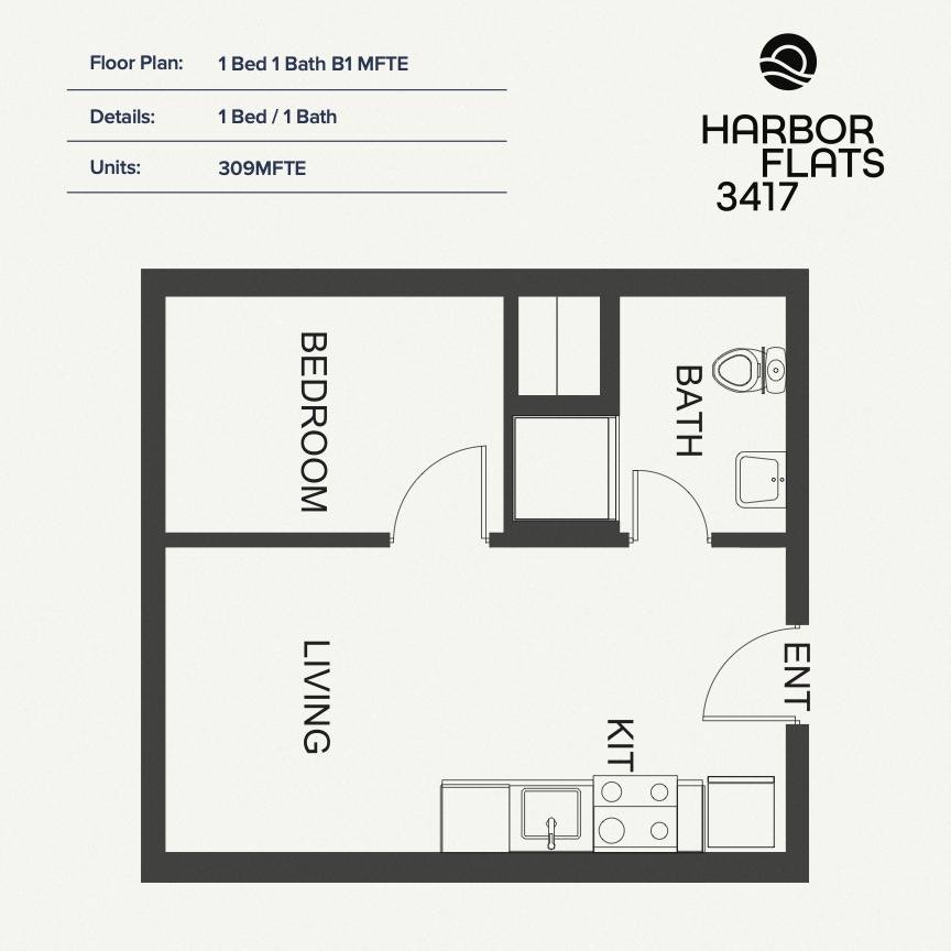 1 Bed 1 Bath MFTE