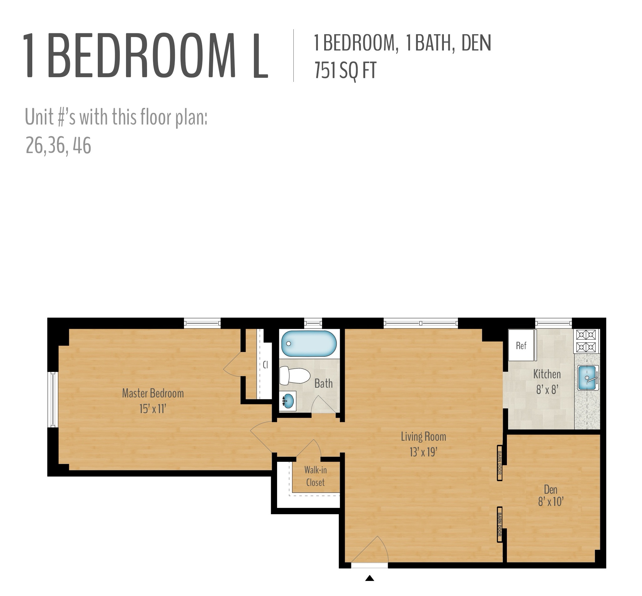 1 Bedroom + Den Image