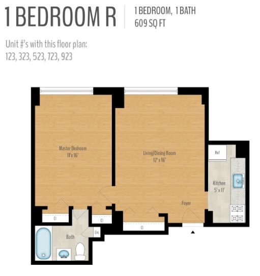 1 Bedrooms Image