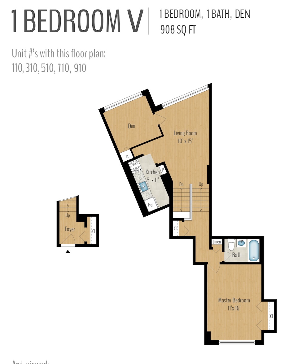 1 Bedroom + Den Image