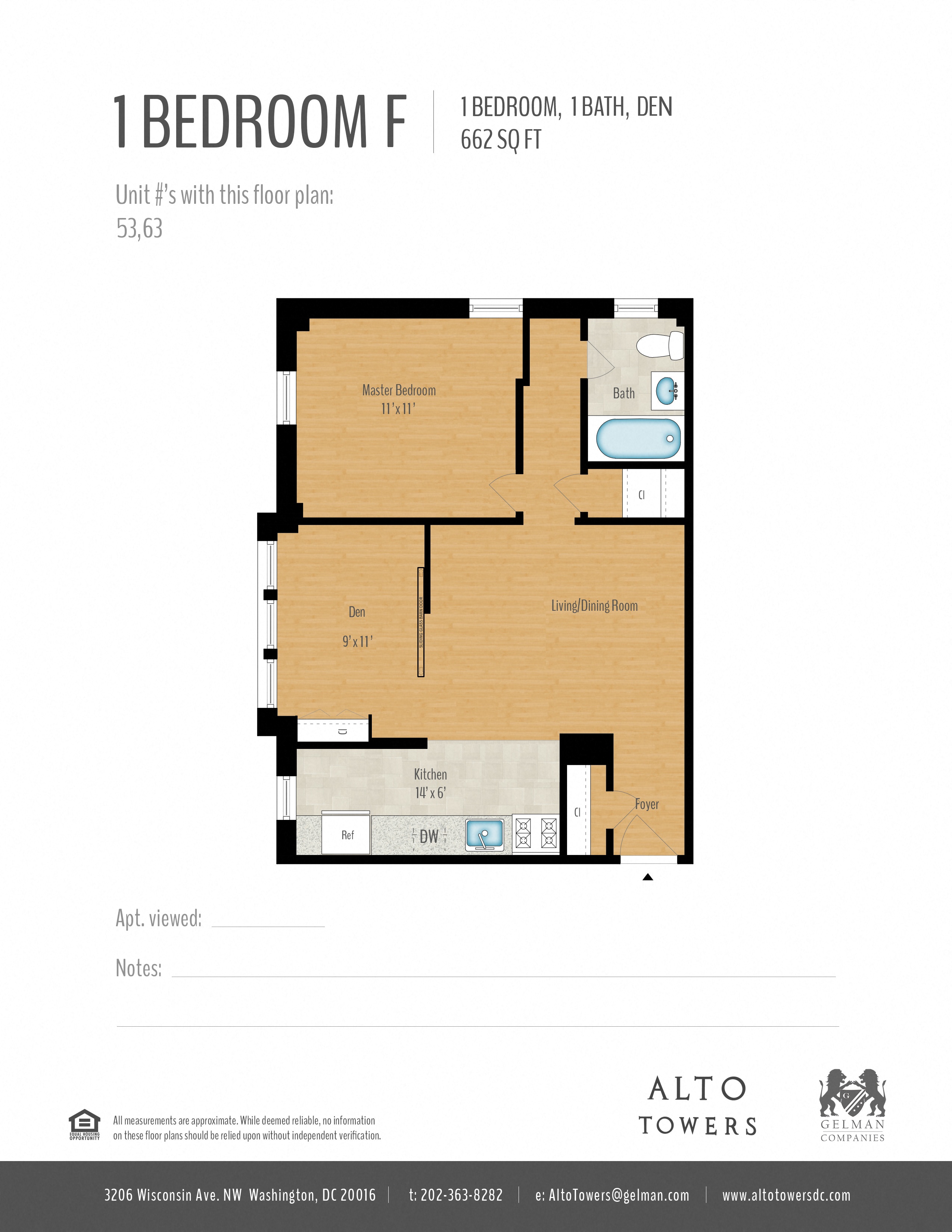 1 Bedroom + Den Image