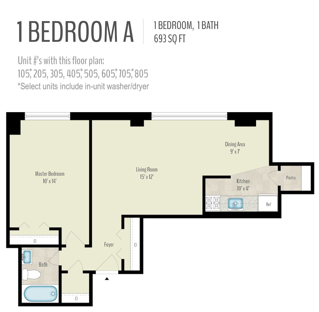 1 Bedroom Image