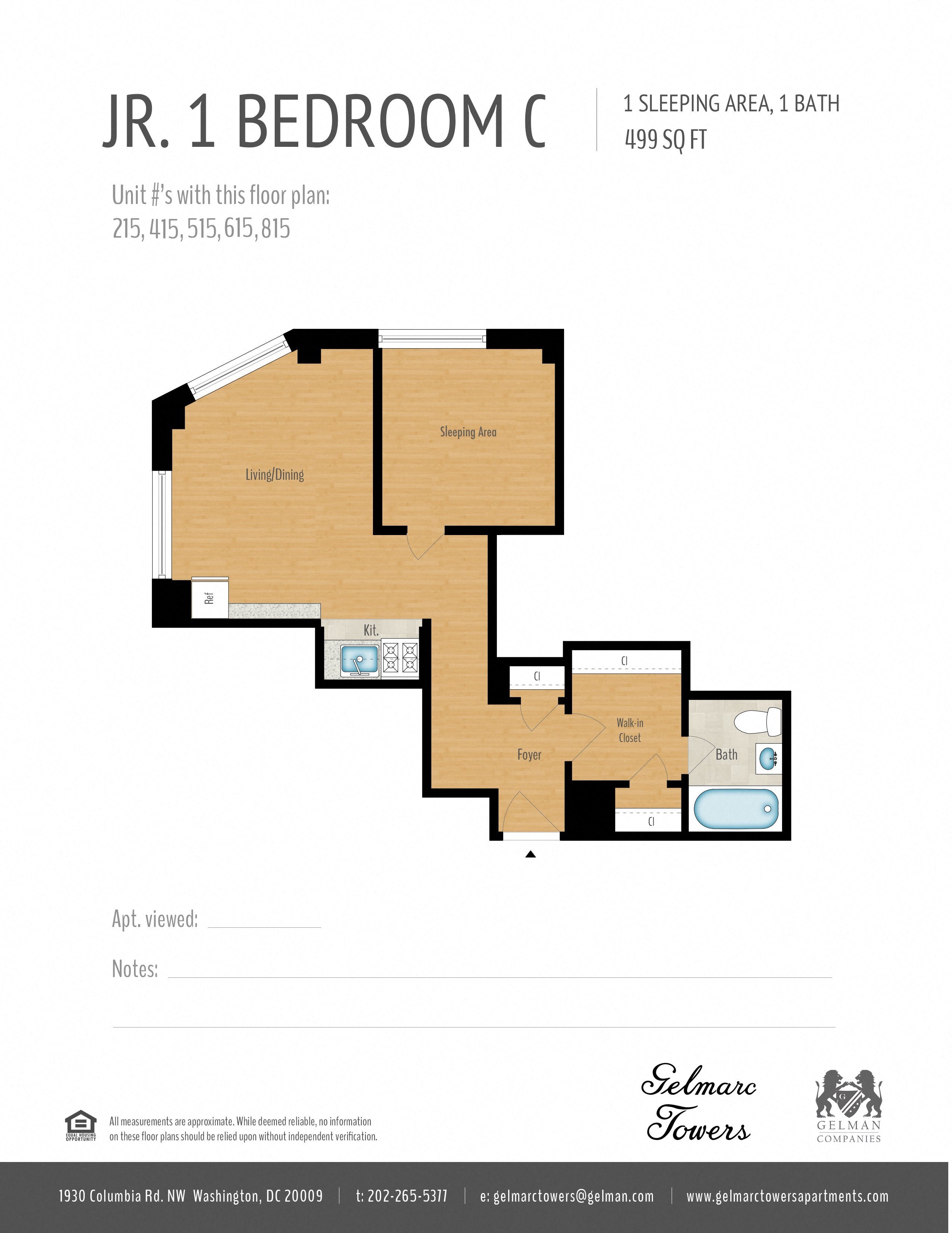 Junior 1 Bedroom Image