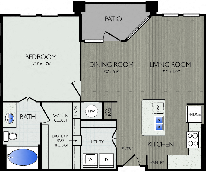 Floor Plans Apartments Near DFW Airport StoneLedge Apartments