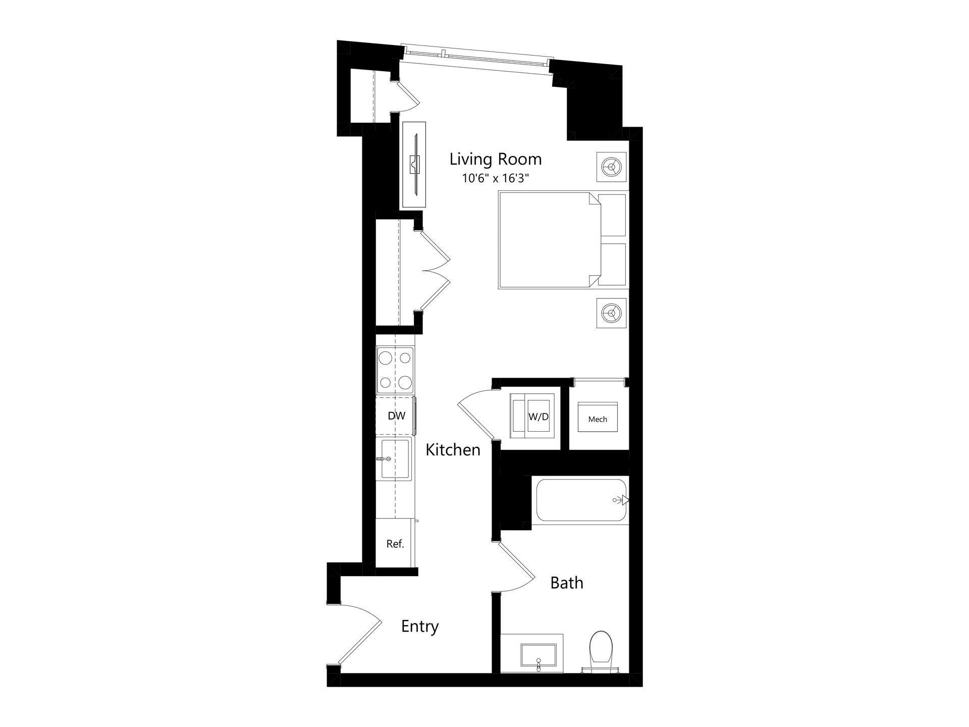 Floor plan layout diagram for S3