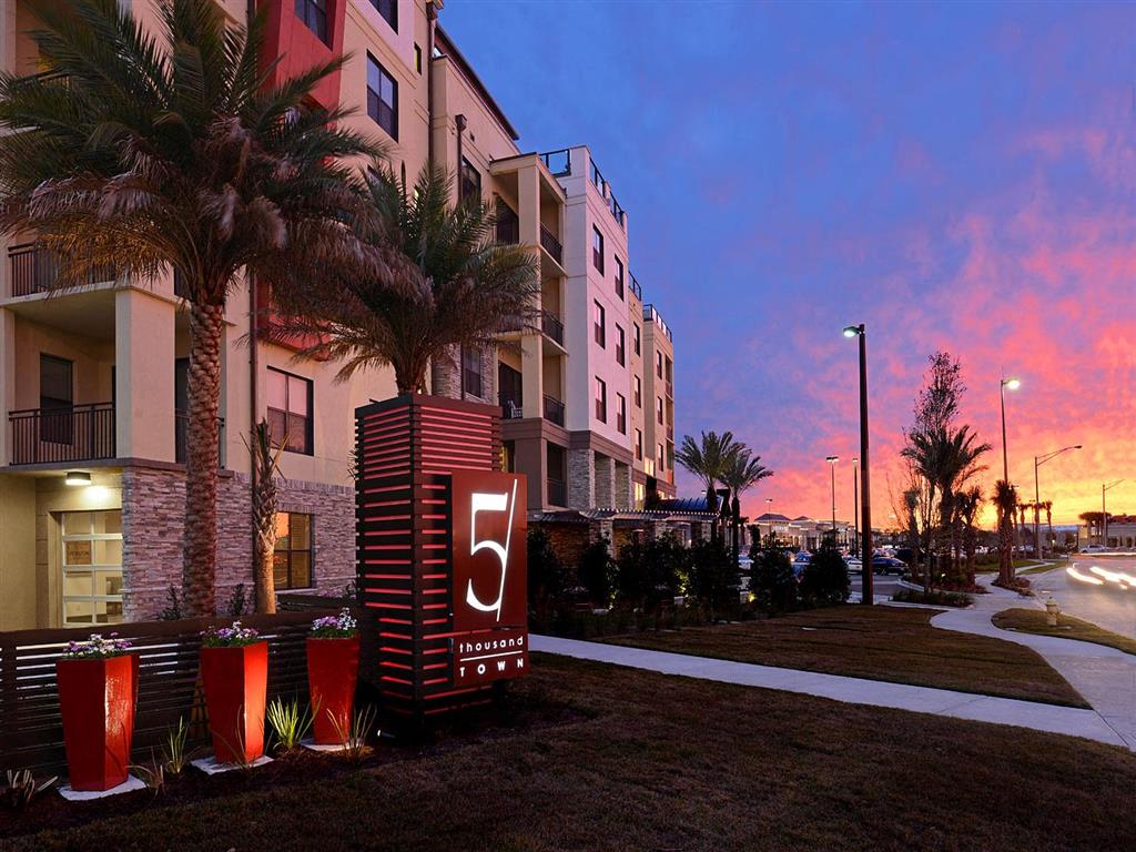 our apartments showcase a beautiful sunset