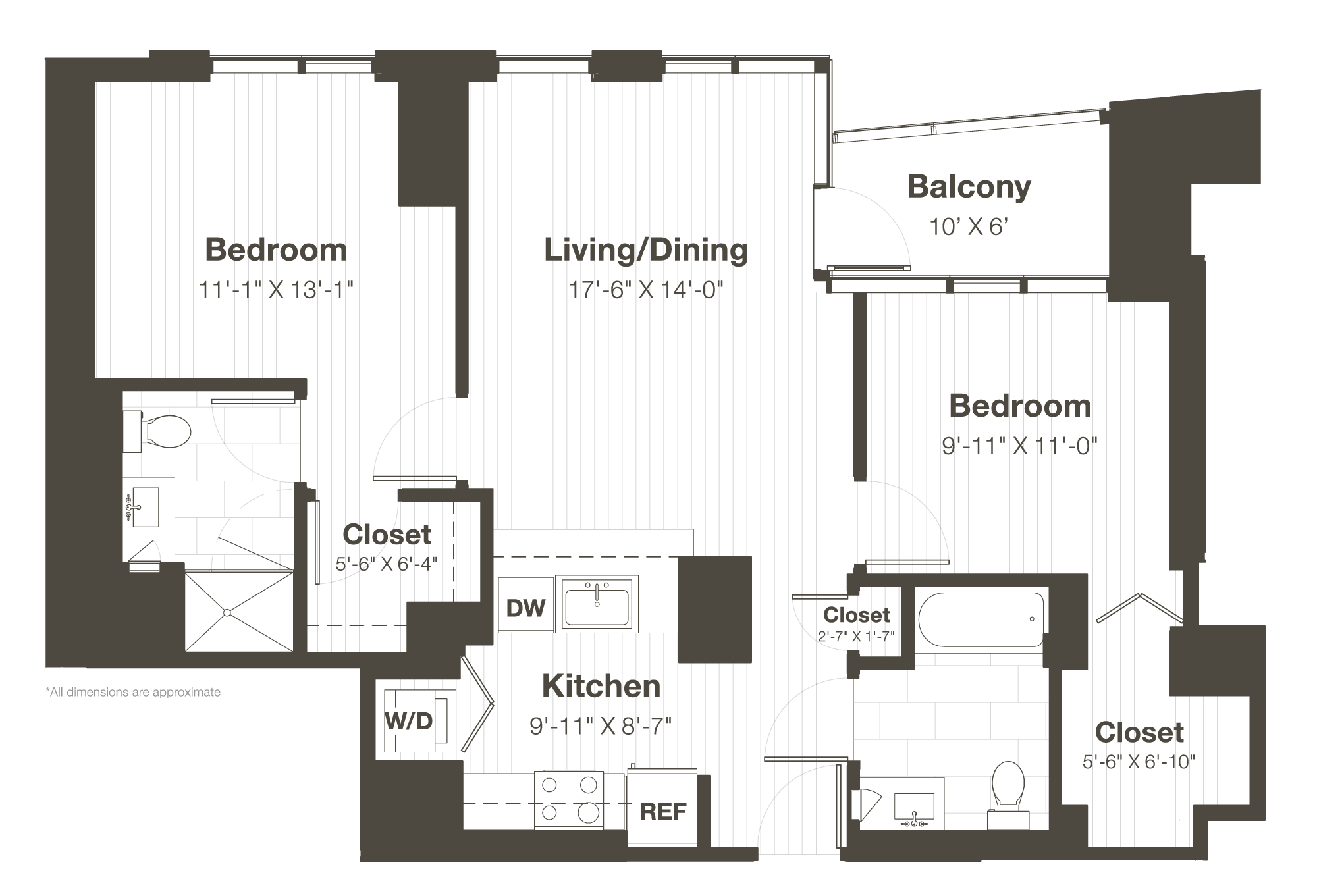 Unit 2311 floor plan