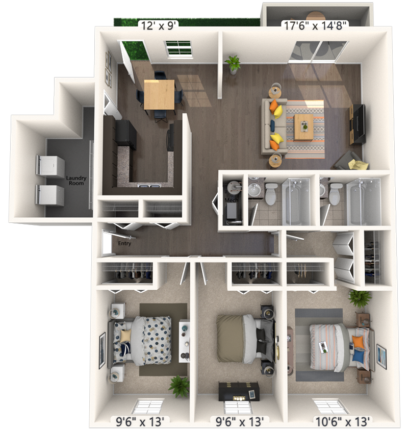 Fountain Square Apartments Live BH