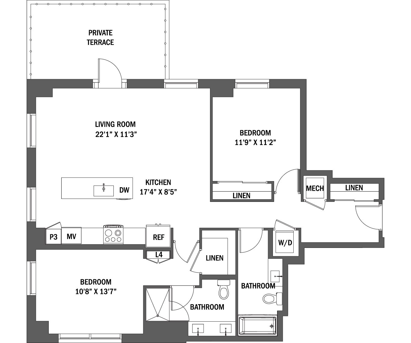 The Olivia I - III Floor Plan