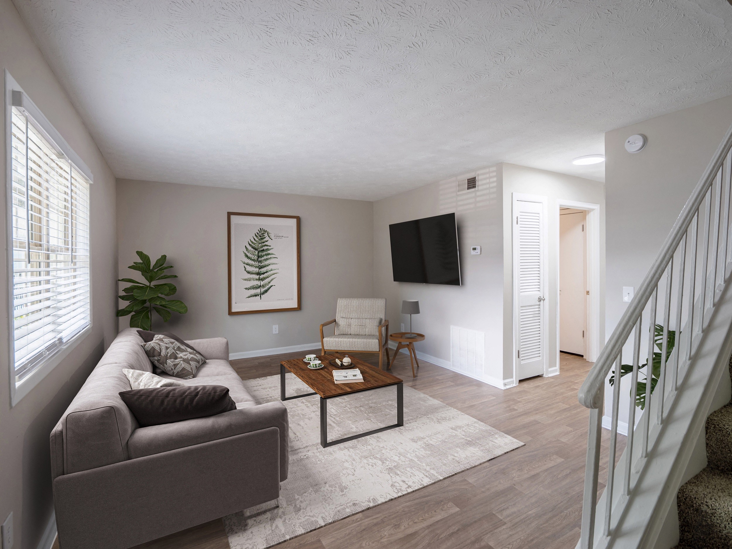 Living Room at Dunwoody Glen in Atlanta, GA.