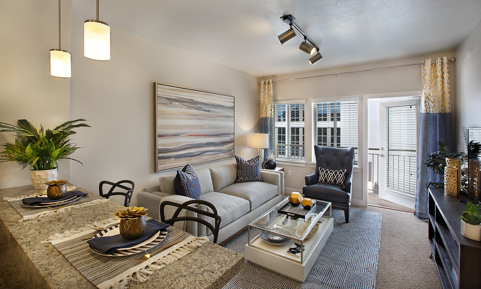 Living Room at Liberty Crest Apartments, Salt Lake City, 84111