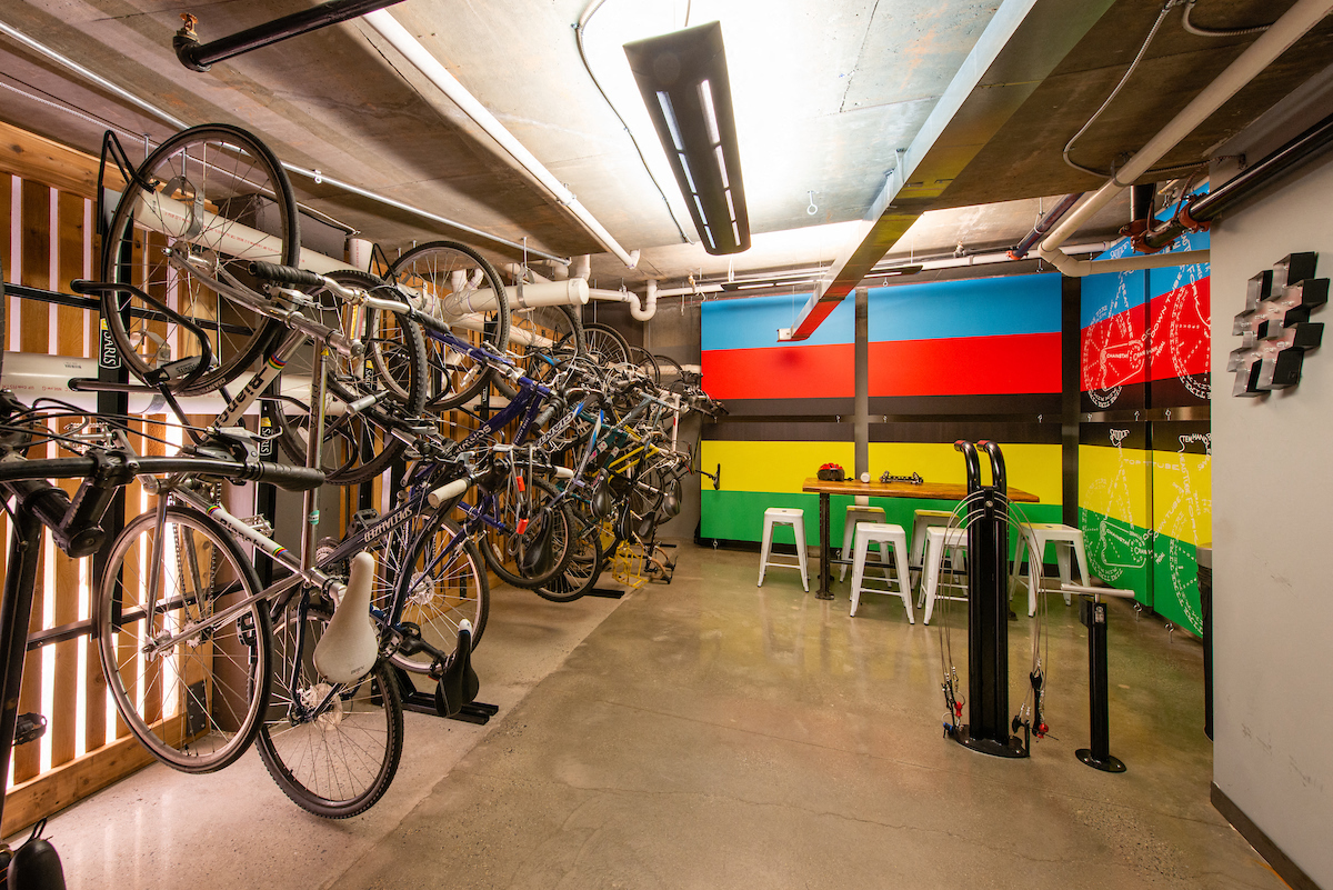 Bike Storage and Repair Station