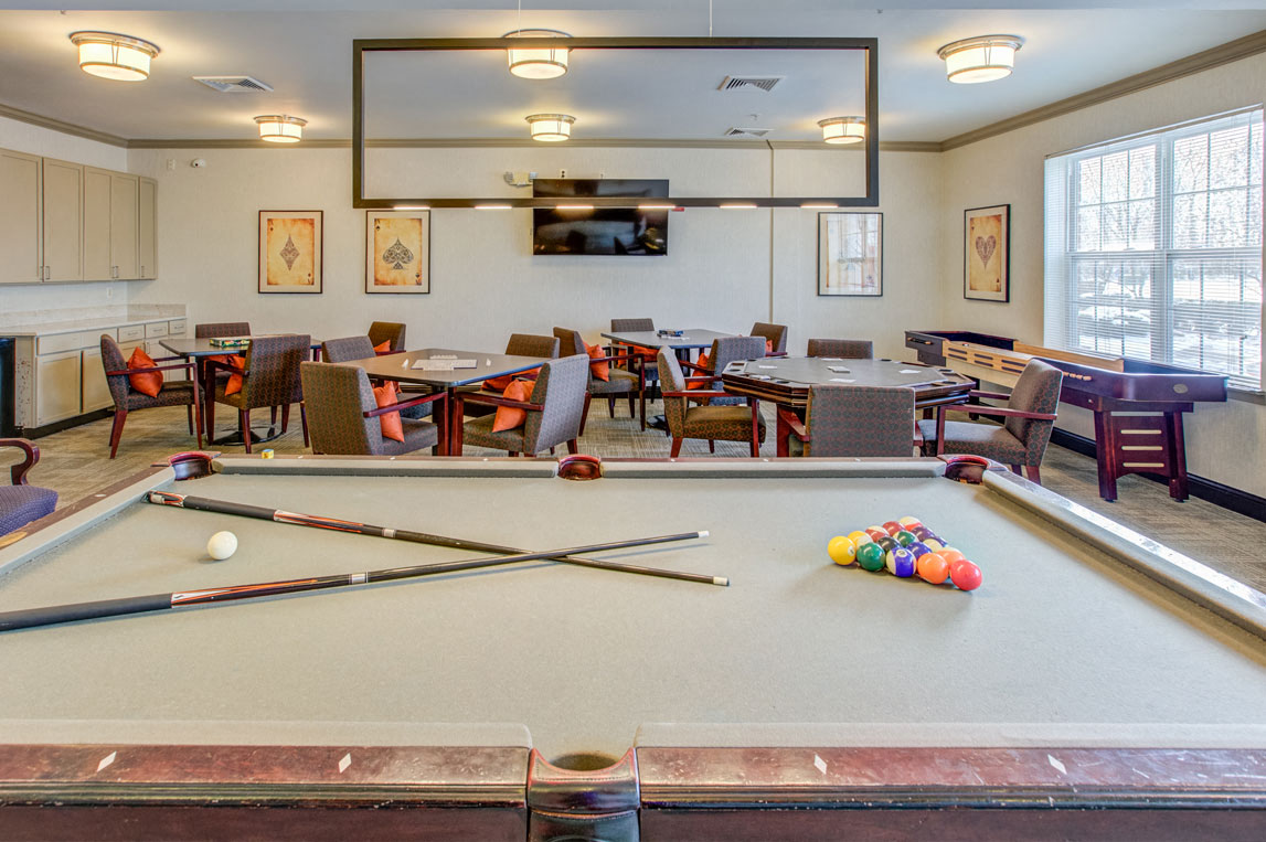 Modern Clubhouse With A Game Room