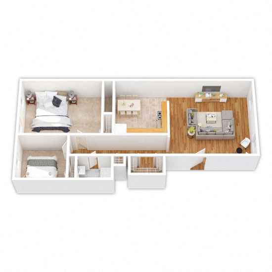 1 & 2 bedroom in Audubon, PA. Colony Arms Apartments