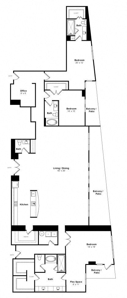 Success – Penthouse Floorplan Image