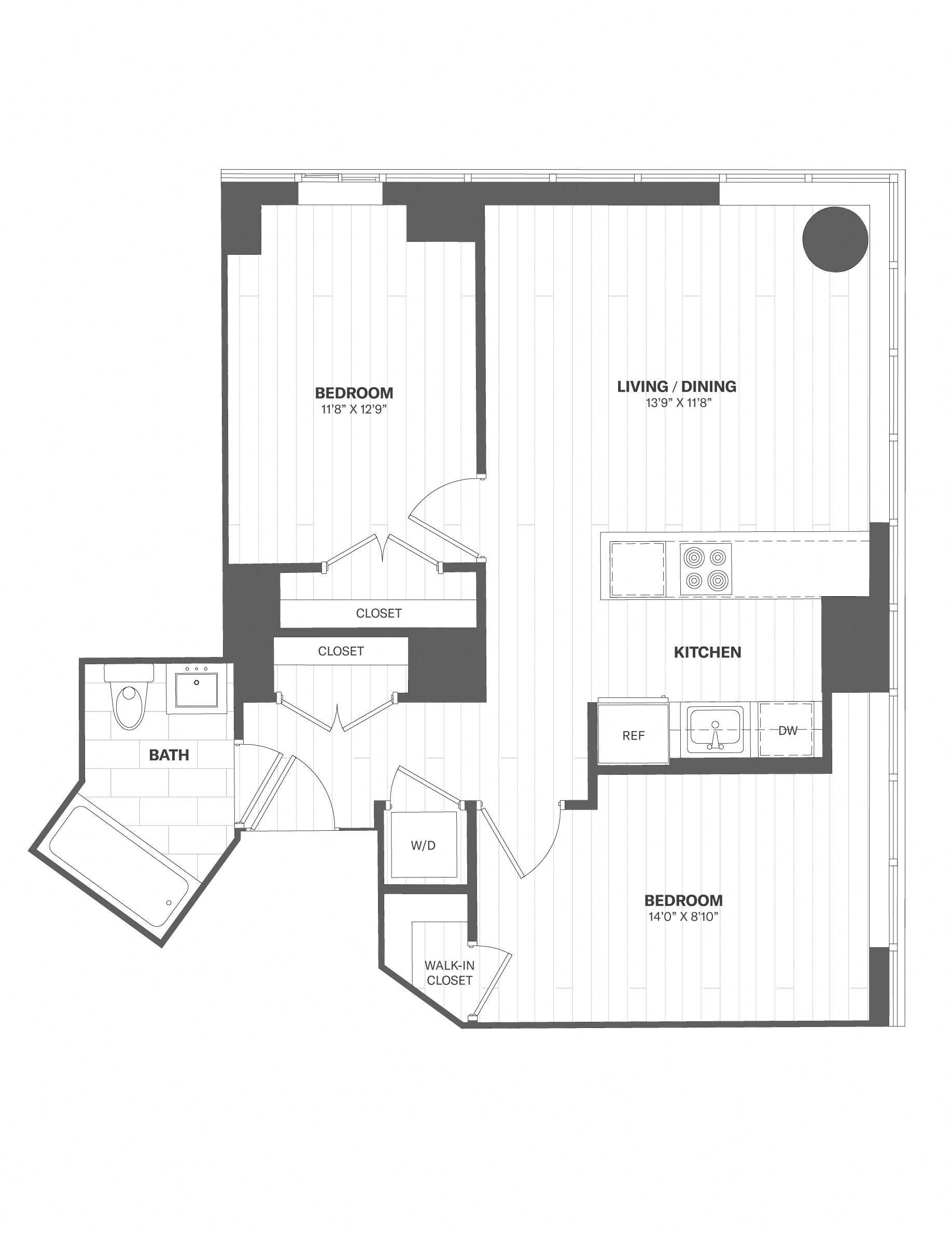 Apartment 0704 floorplan